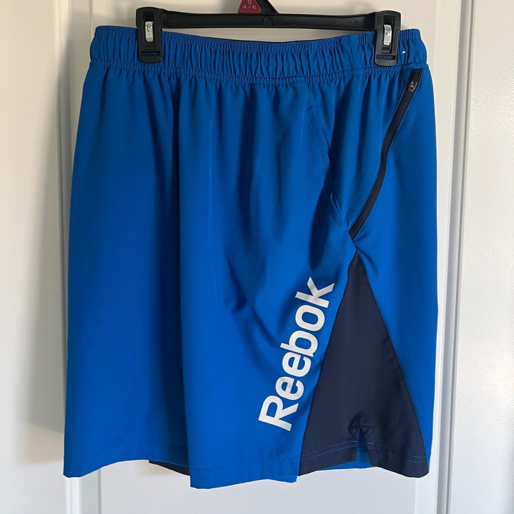 Large blue reebok shorts